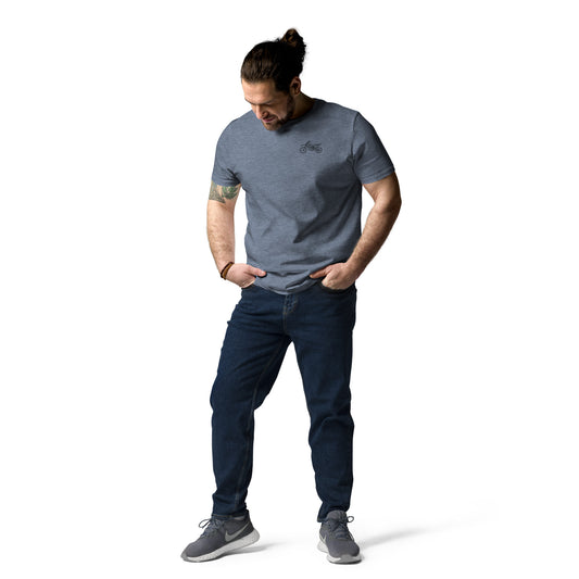 Men's Dirt Bike Organic Cotton T-Shirt - The Line