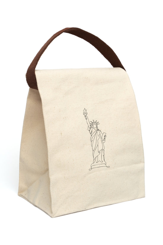 Statue of Liberty Canvas Lunch Bag - The Line