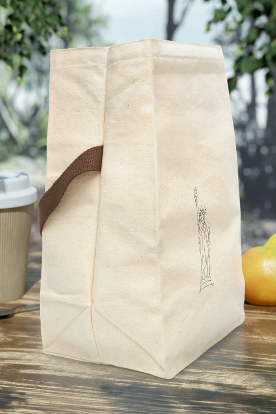 Statue of Liberty Canvas Lunch Bag - The Line