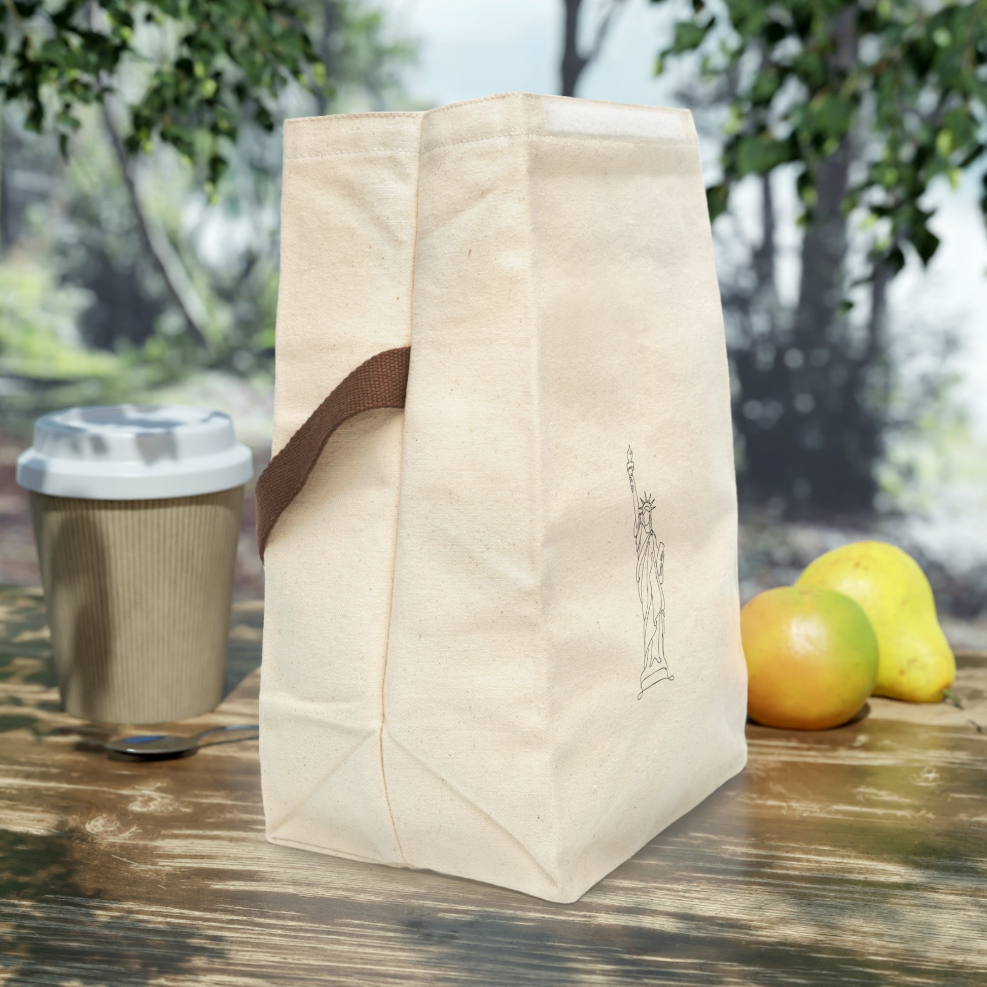 Statue of Liberty Canvas Lunch Bag - The Line