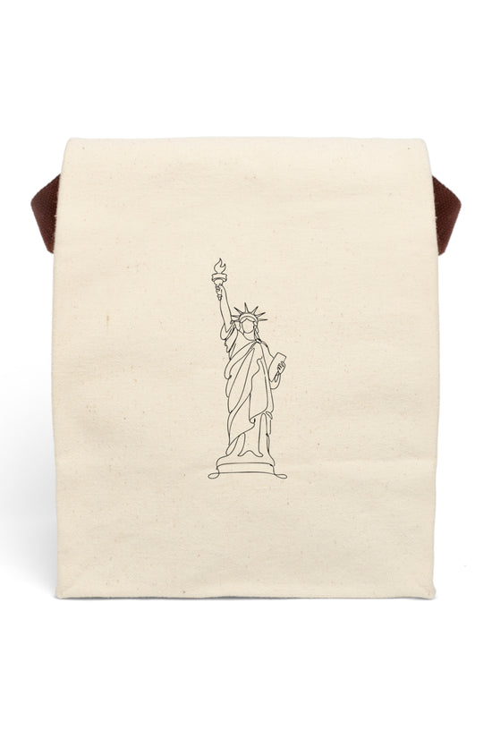 Statue of Liberty Canvas Lunch Bag - The Line