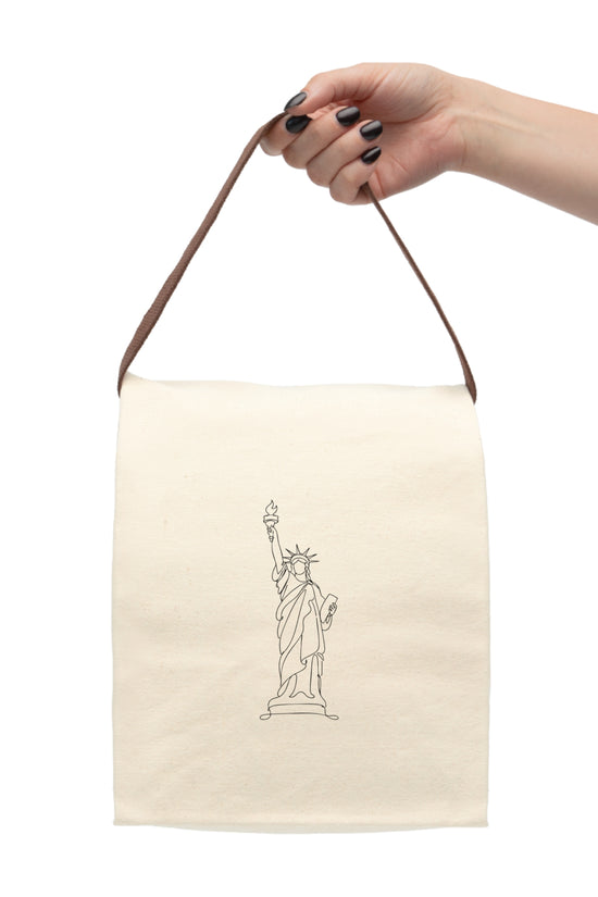 Statue of Liberty Canvas Lunch Bag - The Line
