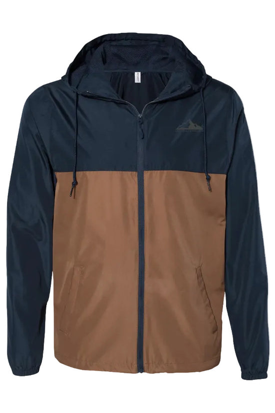 Classic Navy Saddle Windbreaker