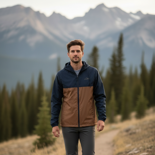 Men's Classic Navy Windbreaker - Everyday Basics