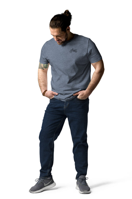 Men's Dirt Bike Organic Cotton T-Shirt - The Line