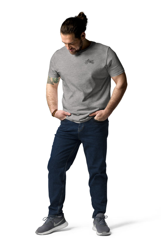 Men's Dirt Bike Organic Cotton T-Shirt - The Line
