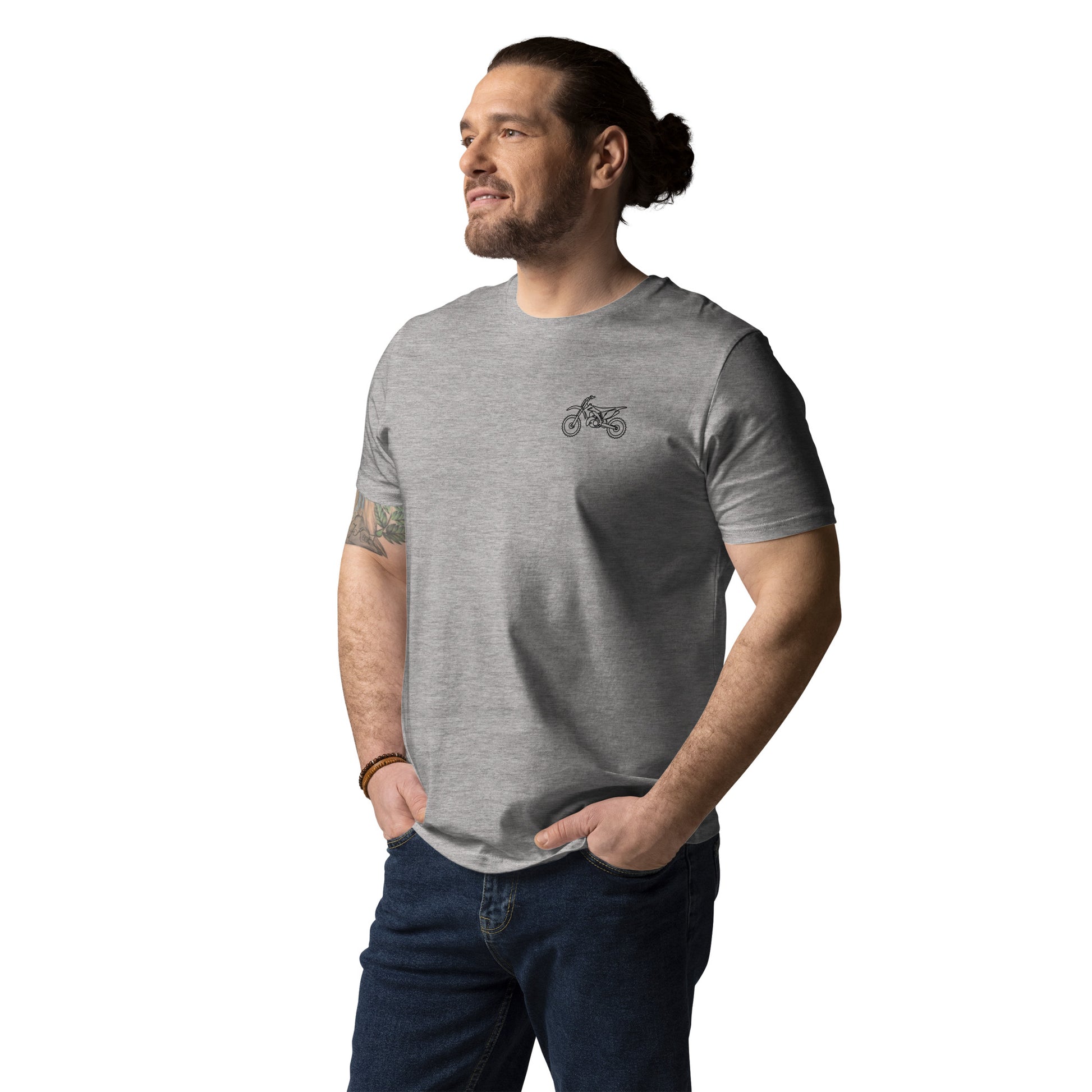 Men's Dirt Bike Organic Cotton T-Shirt - The Line