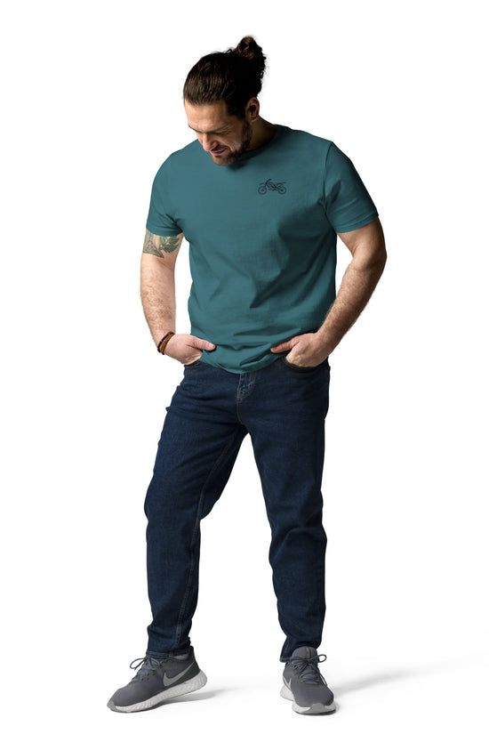 Men's Dirt Bike Organic Cotton T-Shirt - The Line
