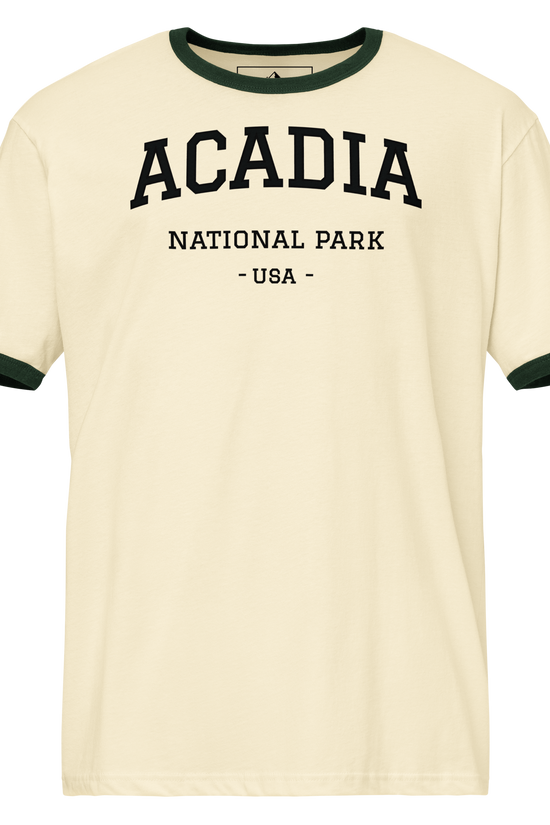 Men's Acadia National Park Vintage Ringer T-Shirt - National Parks