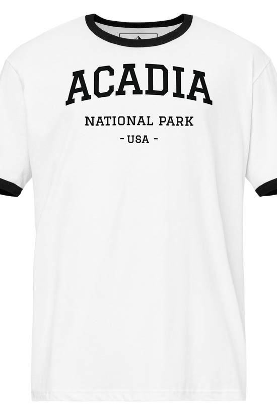 Men's Acadia National Park Vintage Ringer T-Shirt - National Parks
