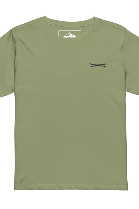 Women's Canoe Embroidered High-Waisted T-Shirt - The Line