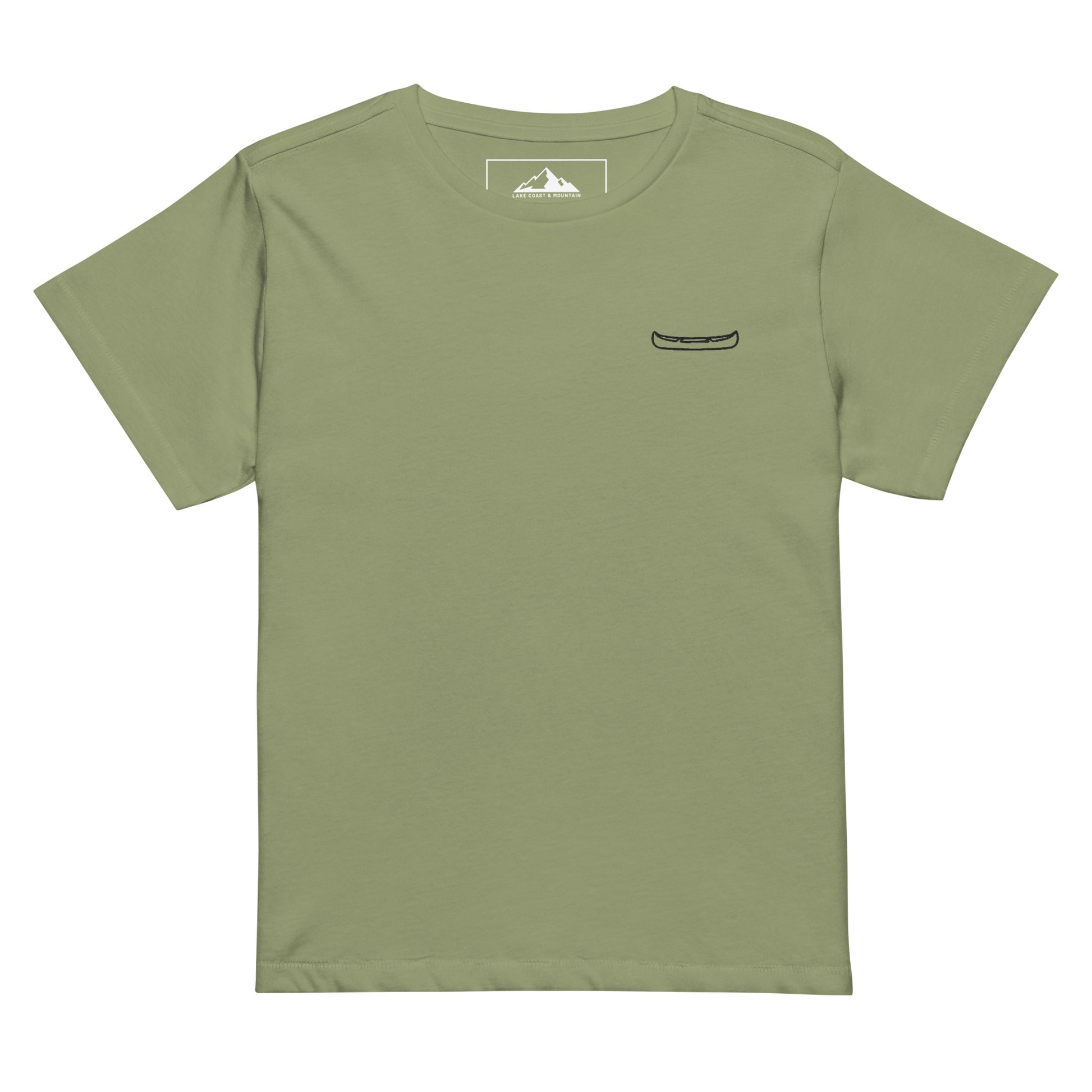 Women's Canoe Embroidered High-Waisted T-Shirt - The Line