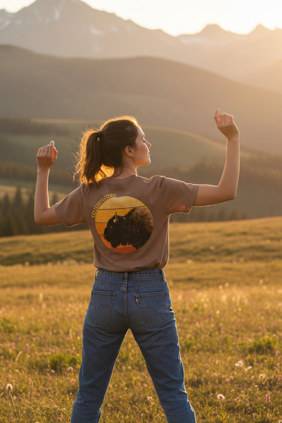 Women's Yellowstone High-Waisted T-Shirt - National Parks