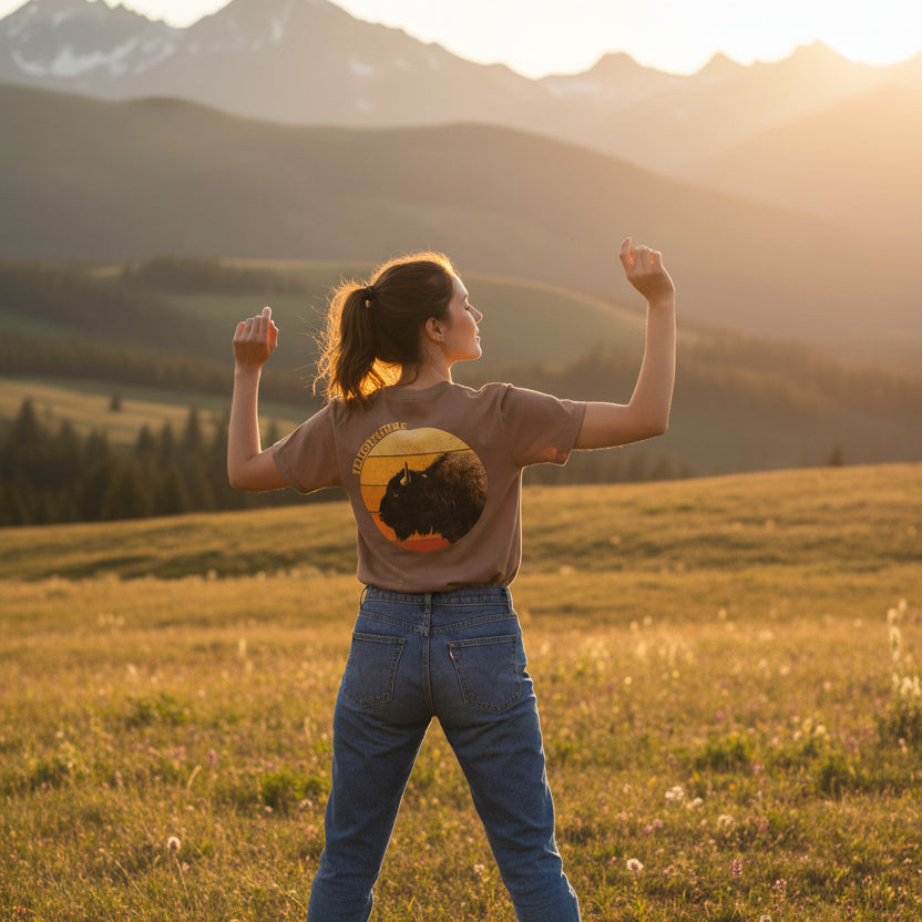 Women's Yellowstone High-Waisted T-Shirt - National Parks
