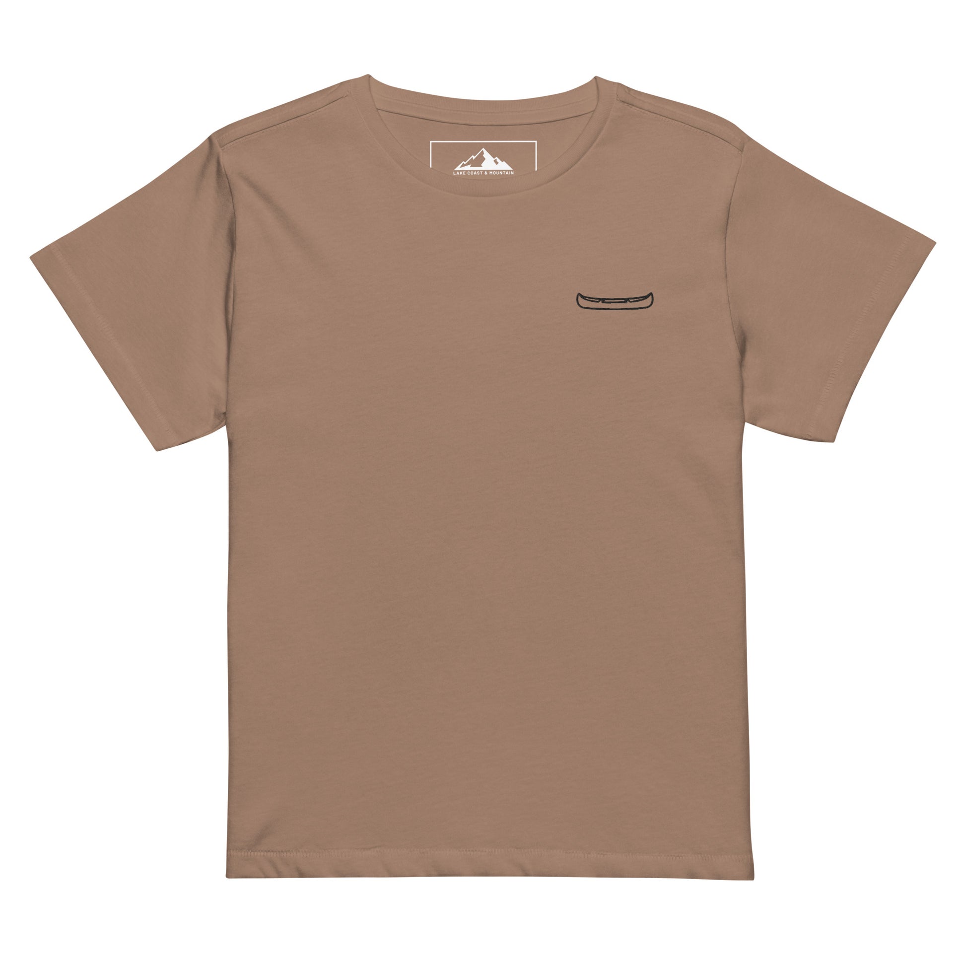 Women's Canoe Embroidered High-Waisted T-Shirt - The Line