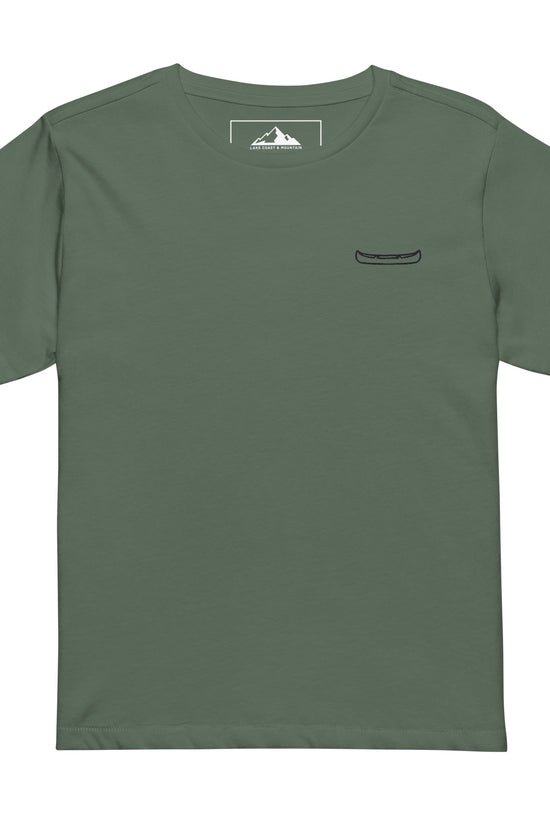Women's Canoe Embroidered High-Waisted T-Shirt - The Line
