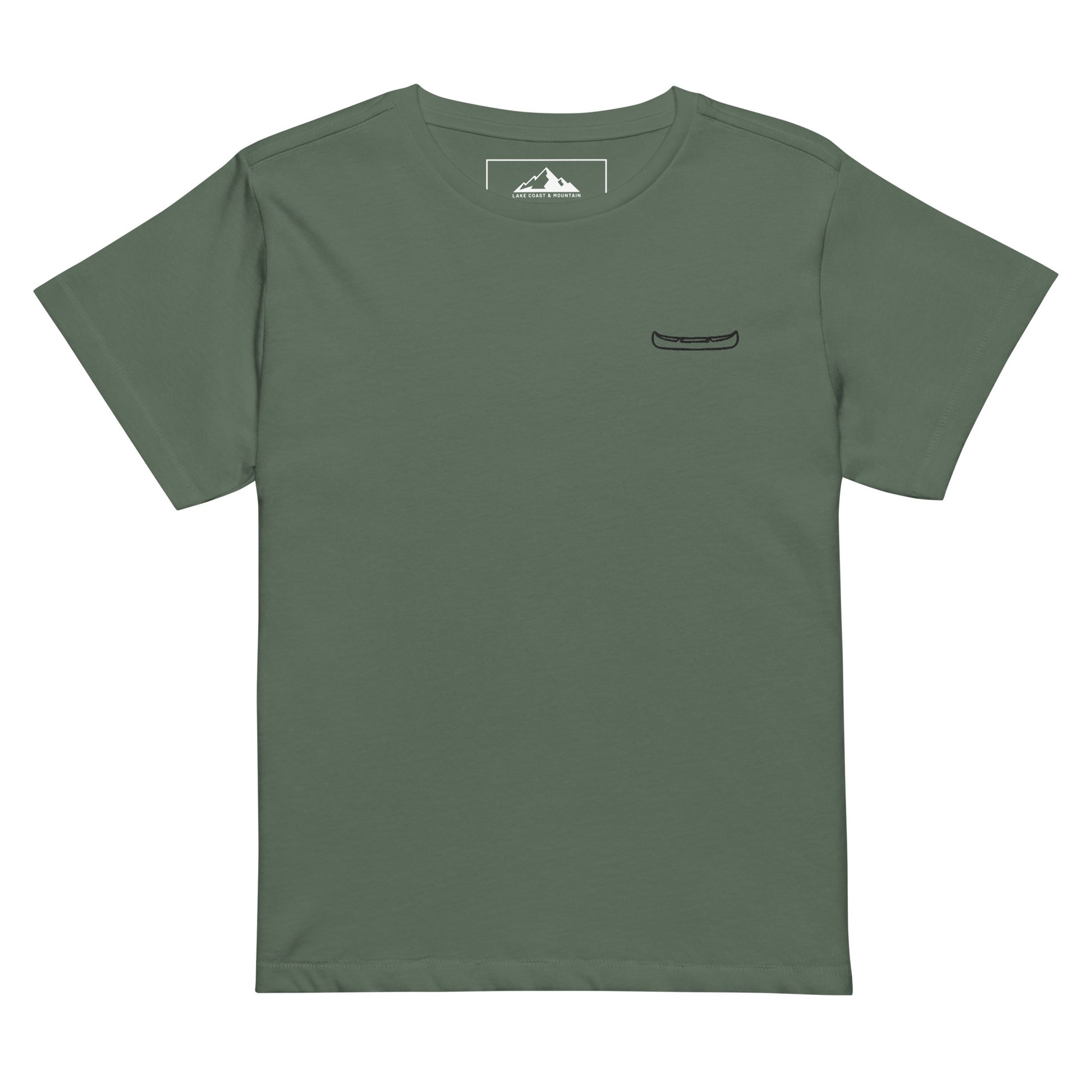 Women's Canoe Embroidered High-Waisted T-Shirt - The Line