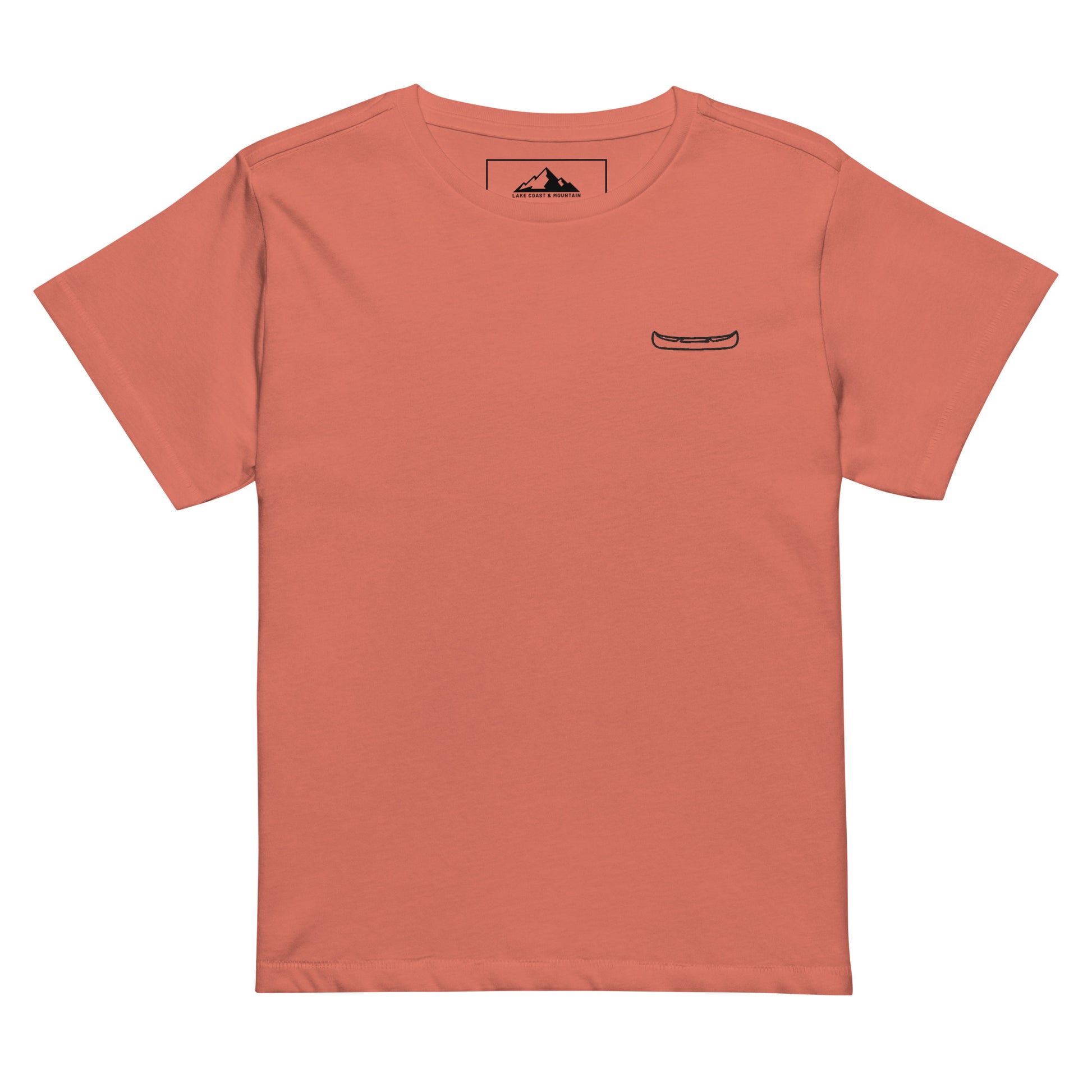 Women's Canoe Embroidered High-Waisted T-Shirt - The Line