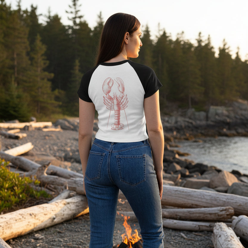 Women's Acadia National Park Lobster Fitted T-Shirt - National Parks