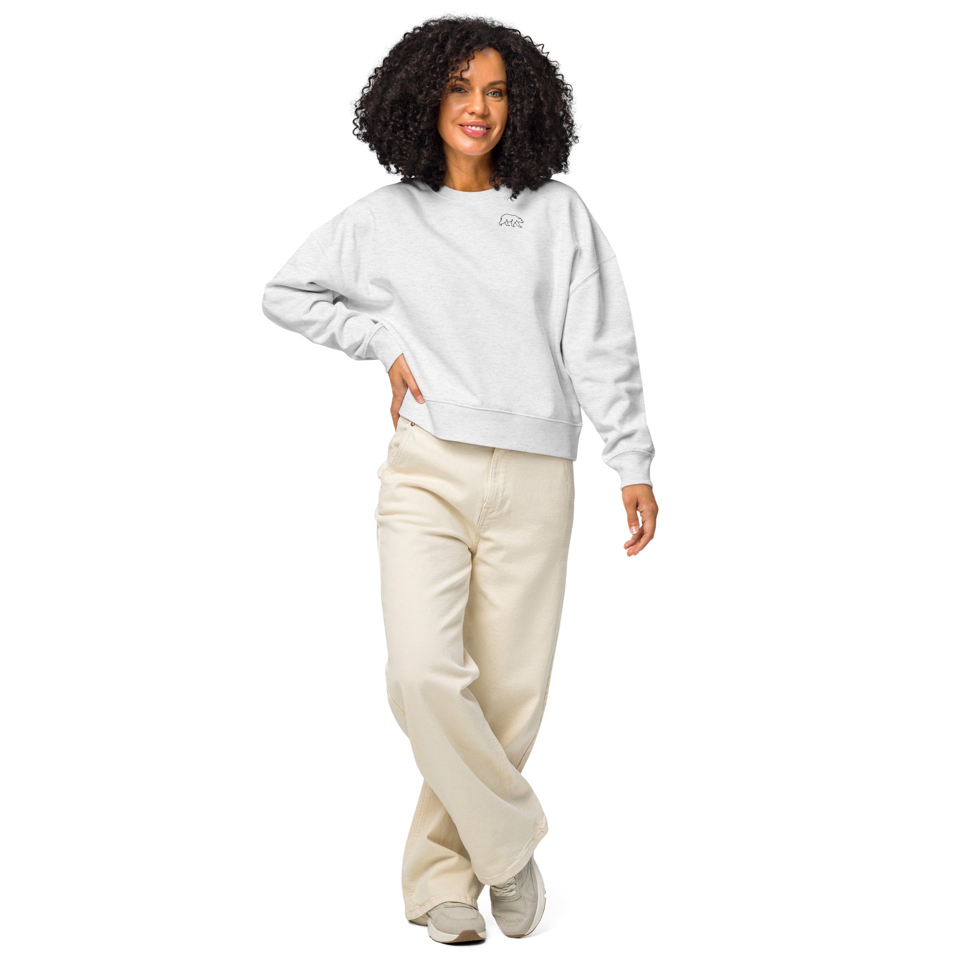 Women's Bear Organic Crewneck Sweatshirt - The Line