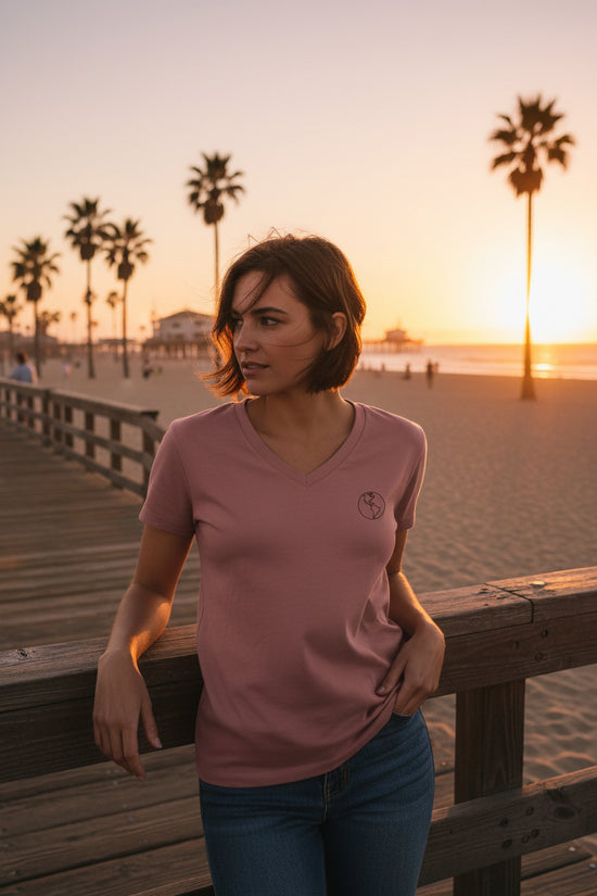 Women's Earth Relaxed V-Neck T-Shirt - The Line